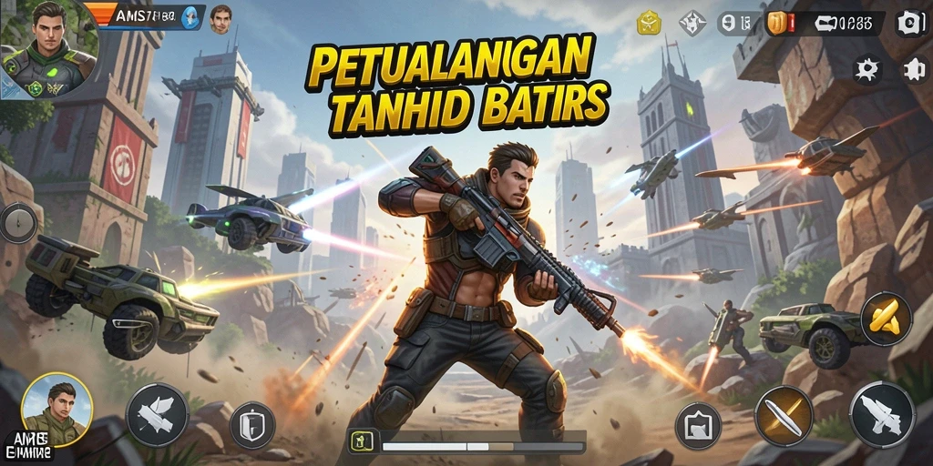 Tampilan gameplay action seru di AMS789.