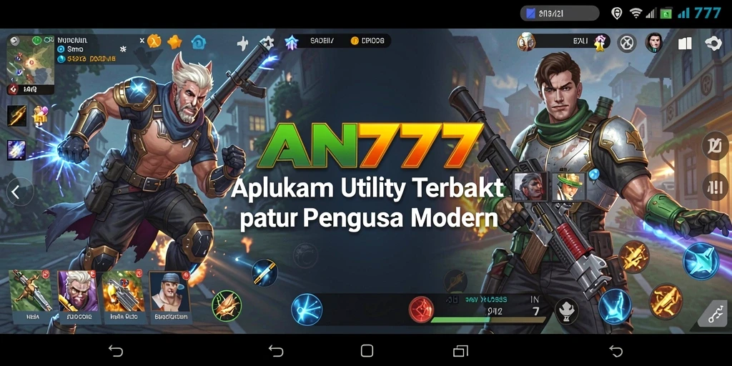 Screenshot AN777 menampilkan antarmuka aplikasi Utility yang intuitif.