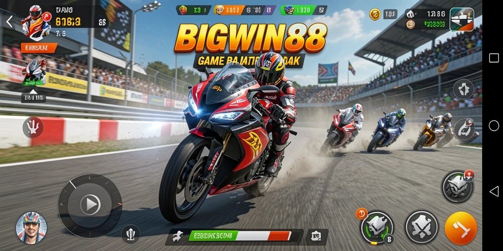 Tampilan gameplay mengesankan dari BIGWIN88 dengan kecepatan tinggi.