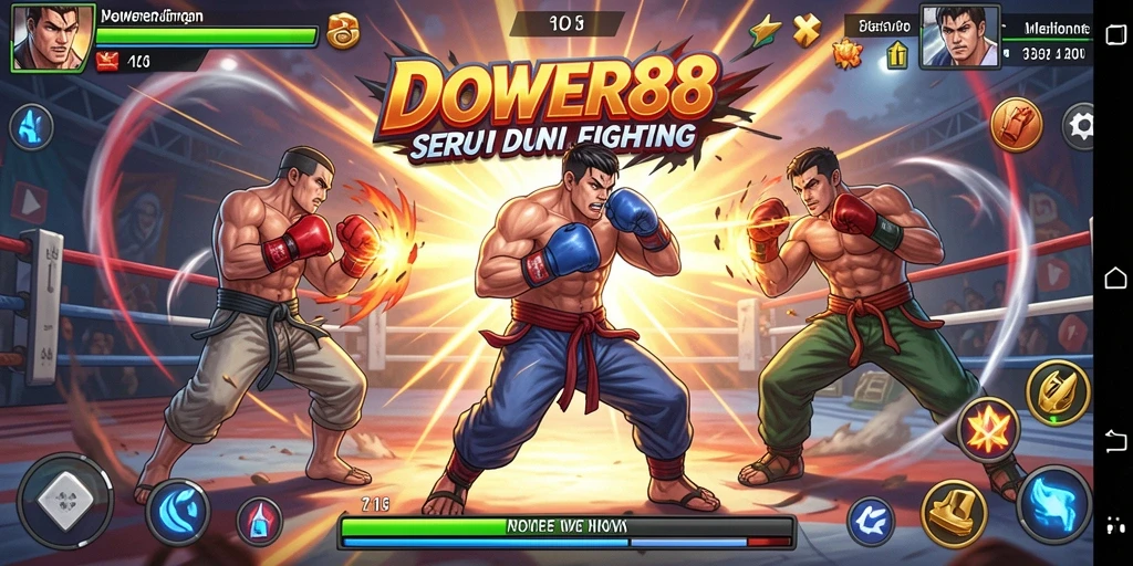 Tampilan menarik dari gameplay Fighting DOWER88, penuh aksi dan strategi.