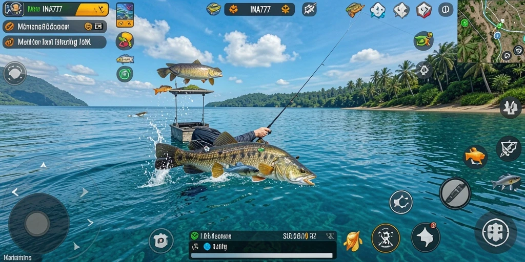 Gameplay Fishing yang seru dengan grafis menakjubkan.