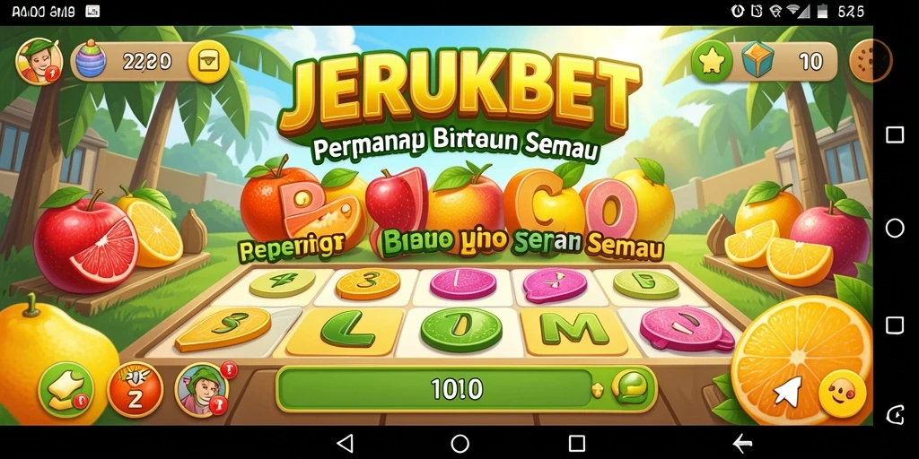 Tampilan gameplay seru di JERUKBET dengan bersaing dalam Bingo.