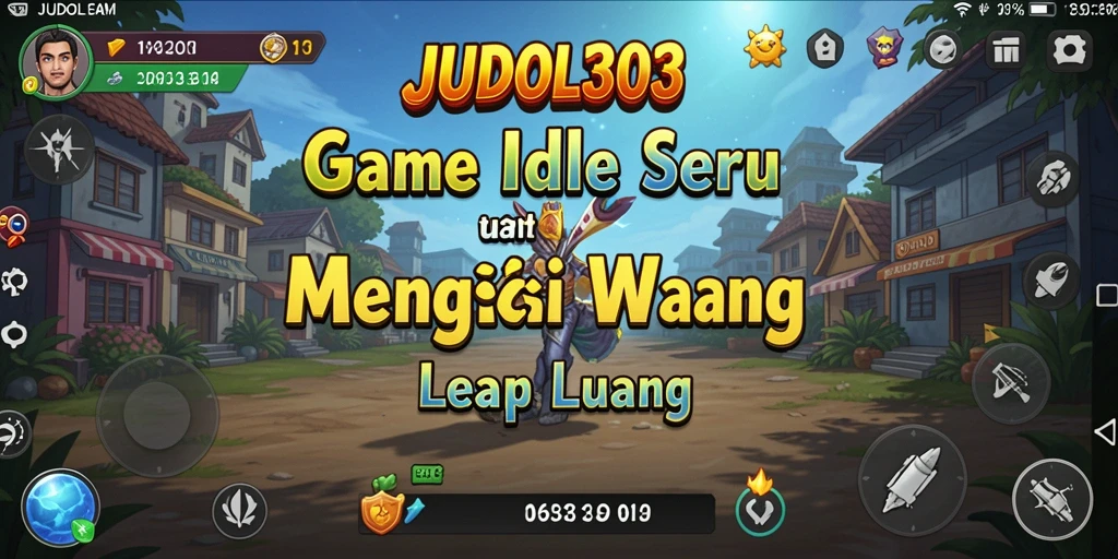Tampilan utama gameplay JUDOL303 yang menampilkan karakter sedang bertarung.