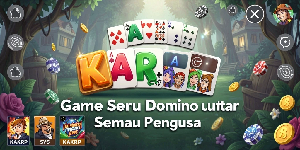 Screenshot gameplay KAKRP menampilkan aksi seru Domino.