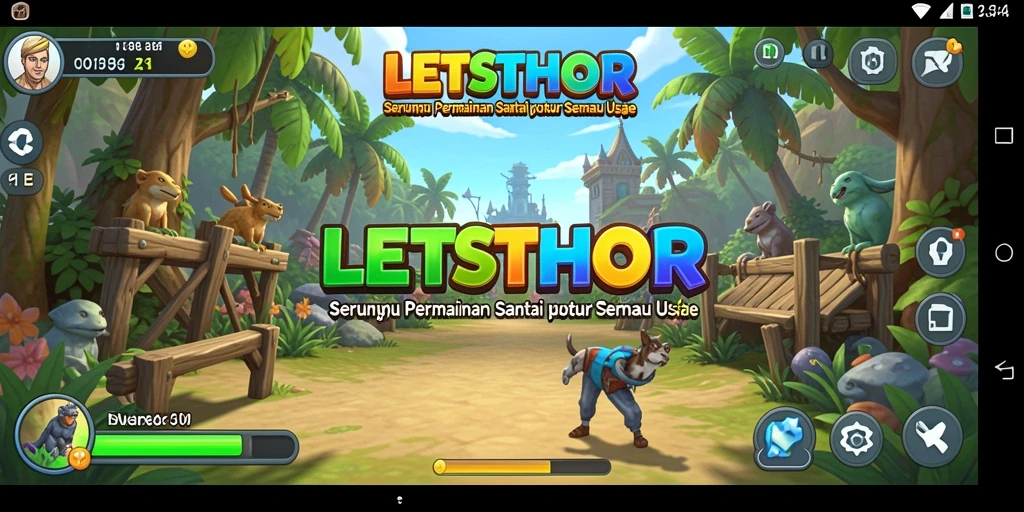Screenshot utama LETSTHOR menampilkan gameplay menyenangkan dan menantang.