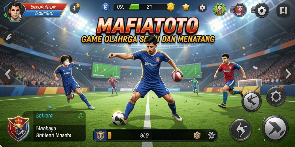 Tangkapan layar gameplay MAFIATOTO yang menunjukkan aksi olahraga seru.