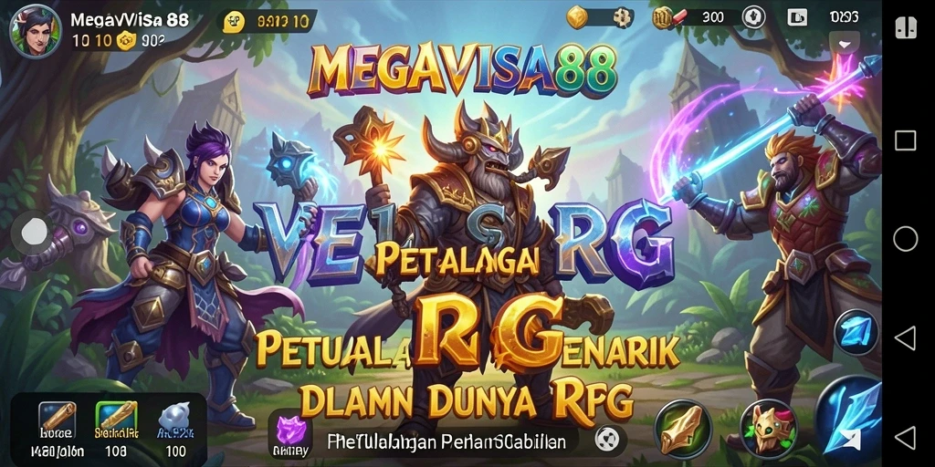 Tangkapan layar MEGAVISA88 menampilkan aksi seru dalam petualangan RPG.