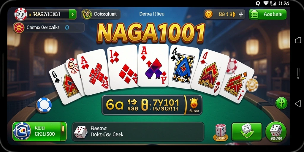 Tampilan gameplay seru dalam permainan Domino NAGA1001.