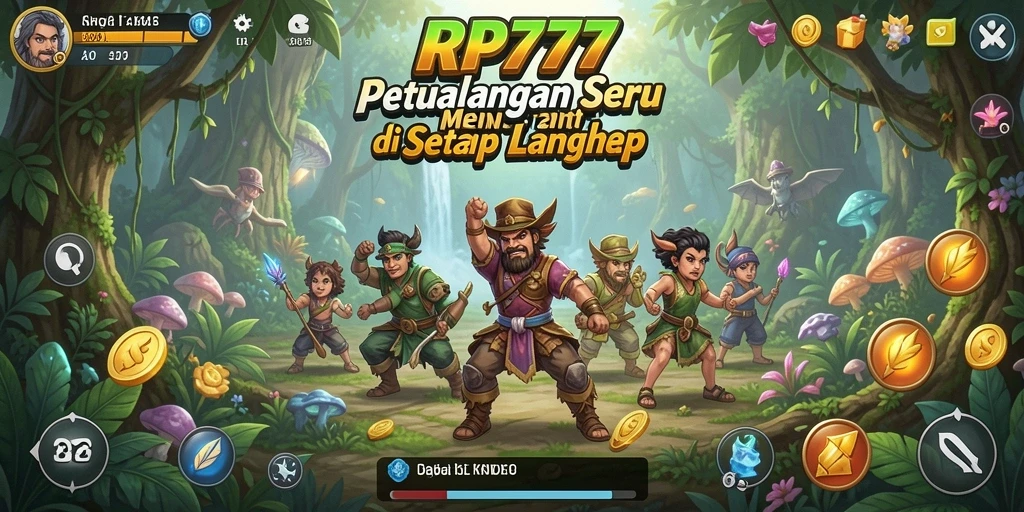 Screenshot gameplay RP777 menampilkan karakter dalam aksi eksplorasi dunia yang menakjubkan.