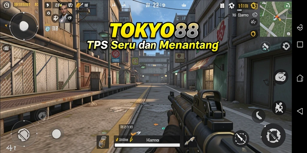 Tampilan aksi intens dalam <strong>TOKYO88</strong> saat karakter berperang di Tokyo.