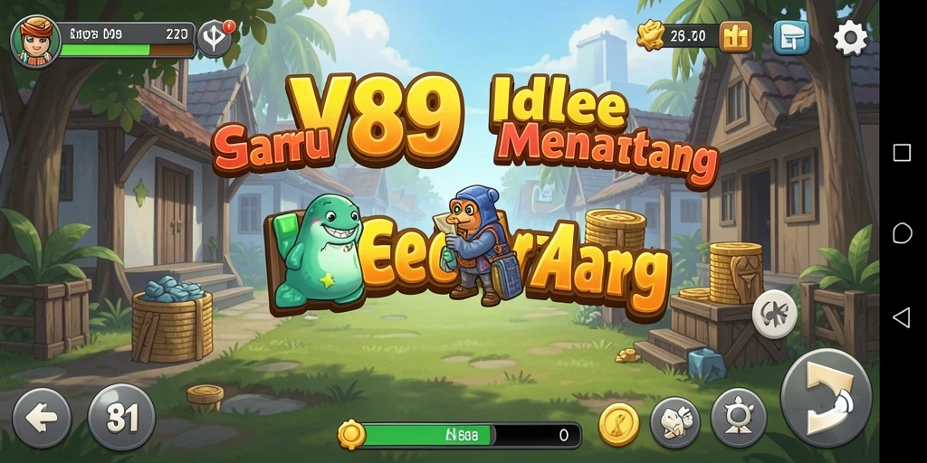 Screenshot gameplay V89 yang menunjukkan strategi pengelolaan sumber daya.